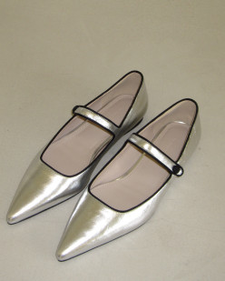 POINTED MARY JANE SILVER