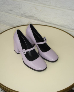 CHUNK HEEL MARY JANE LILAC